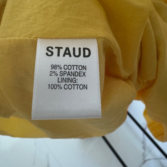 STAUD Sophie puff sleeve minidress size S - Picture 5 of 6